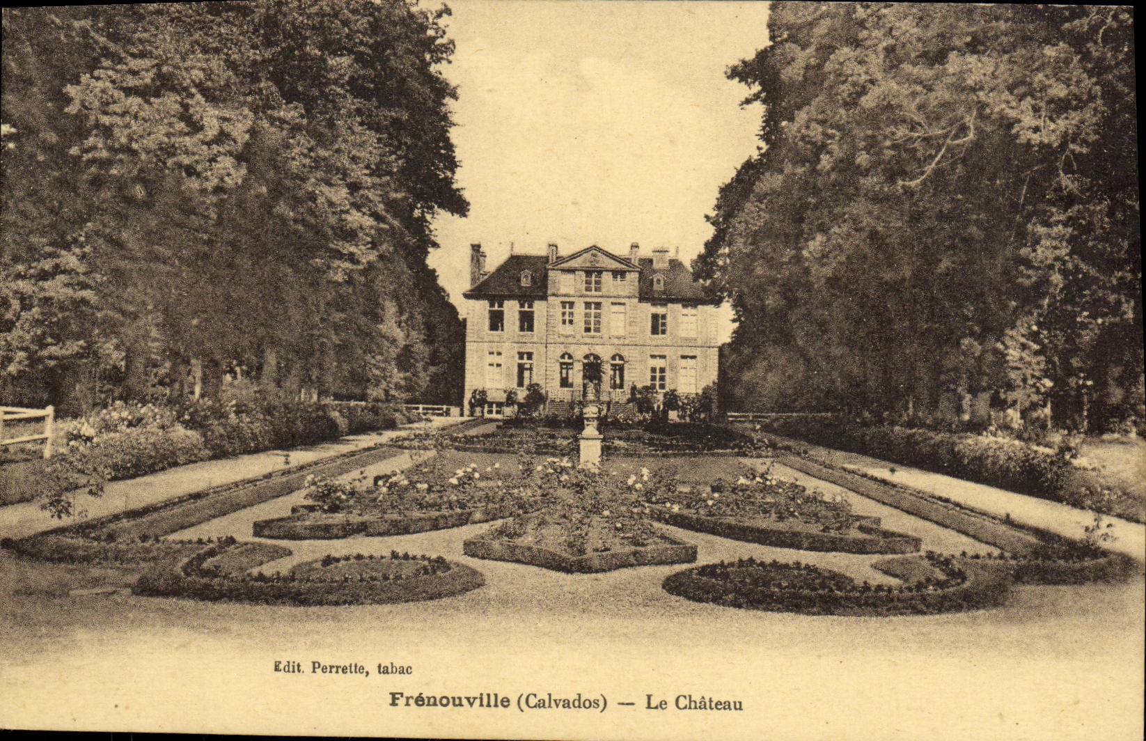 Frénouville (Calvados) — Le Château — Edit. Perrette, tabac