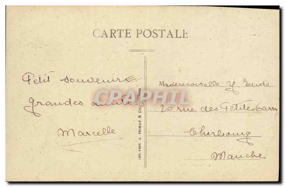 Frénouville (Calvados) — Le Château — Edit. Perrette, tabac — Verso
