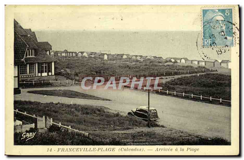 CPA Franceville Plage Arrivee a la Plage