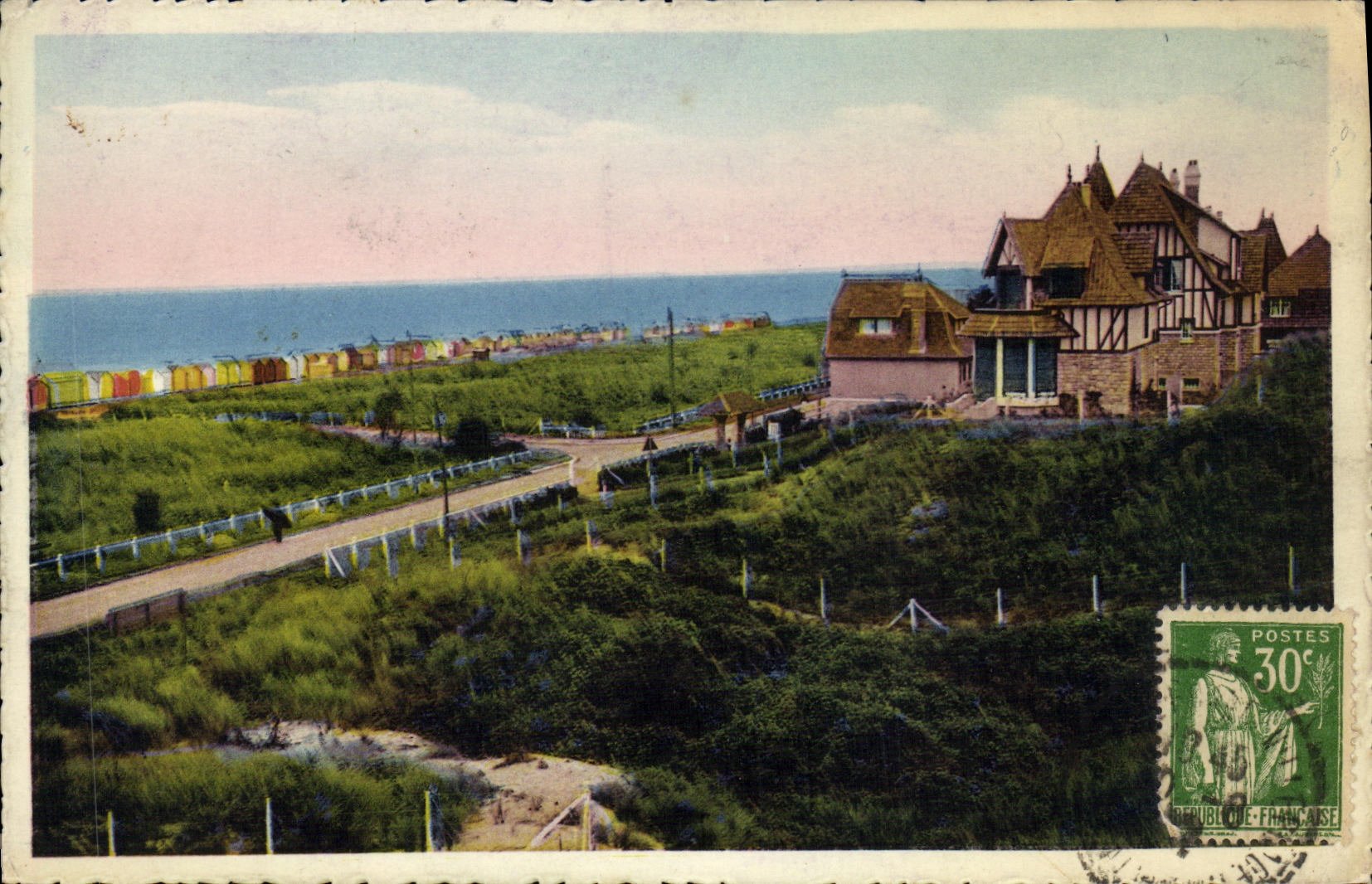 CPSM Franceville Plage Boulevard Maritime