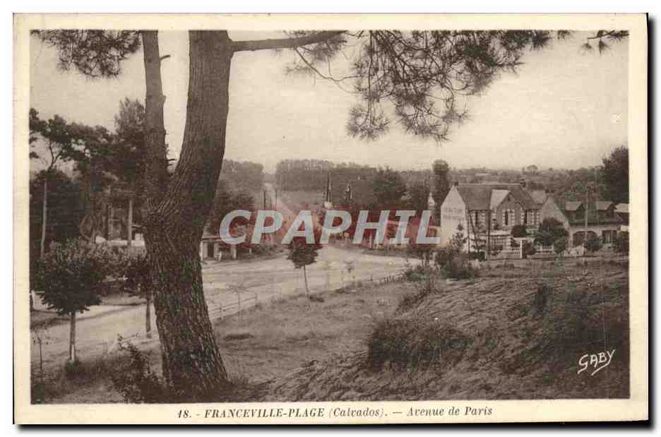 Franceville-Plage (Calvados) — Avenue de Paris — éditeur Saby, n° 48