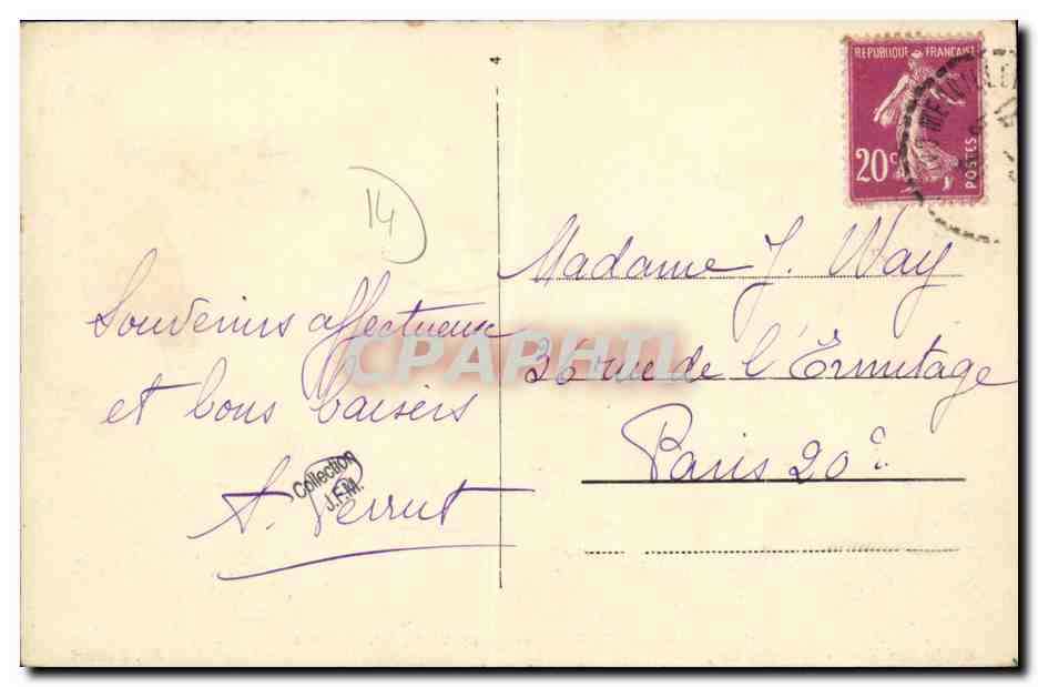 CPA Franceville Plage Villas Bd maritime — Verso