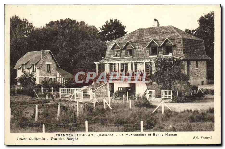 Franceville-Plage (Calvados) — La Musconnière und Bonne Maman — Verlag Fauvel