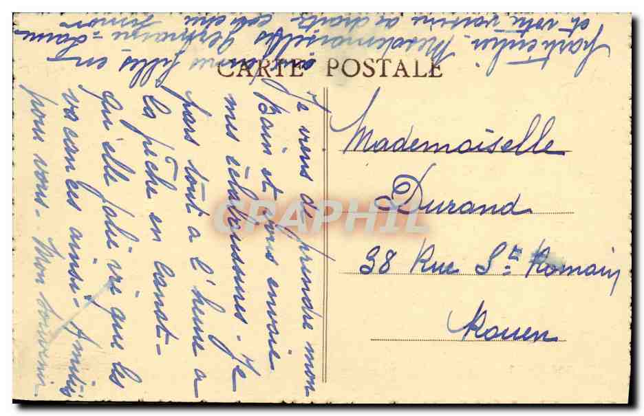CPA Franceville Hotel de la Plage et Villas au Bord de la Mer — Rückseite