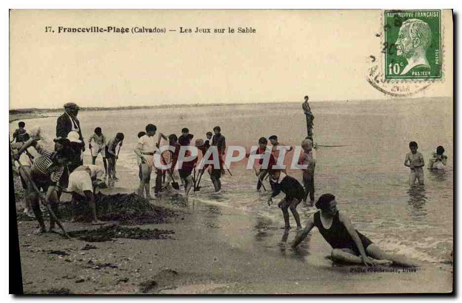Franceville-Plage (Calvados) — Les Jeux sur le Sable — Éditeur : Chille Fréchement, Dives