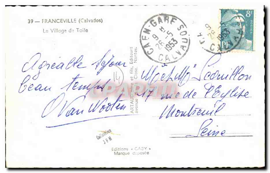Le Village de Toile — Franceville (Calvados) — Éditions GABY — Reverso
