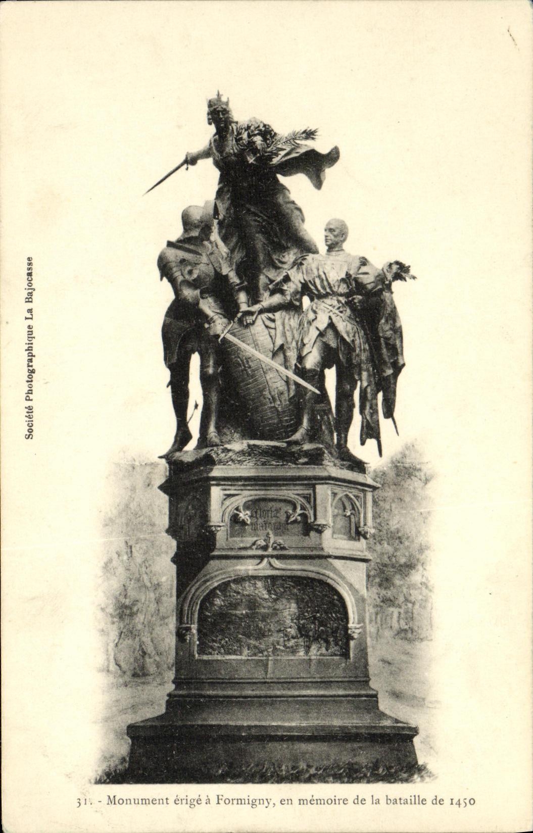 Monument érigé à Formigny, en mémoire de la bataille de 1450 — Société Photographique La Bajocasse, n°31