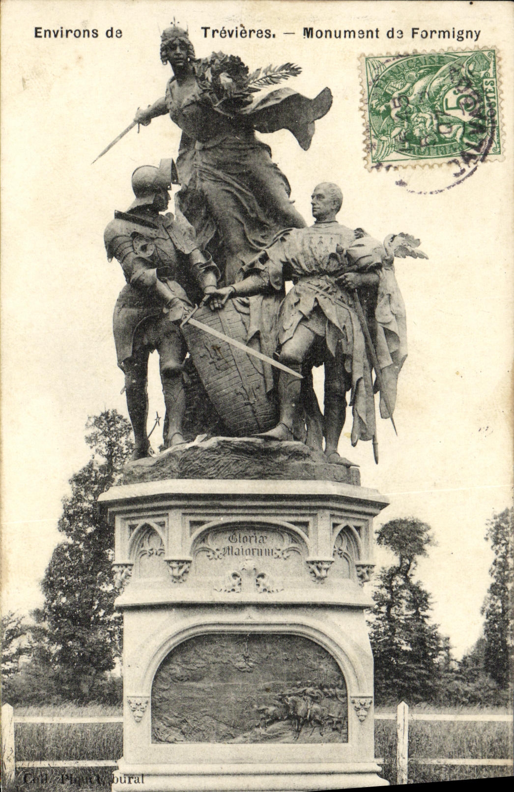 Trévières — Monument de Formigny — Éditeur : Cédé Plantabural