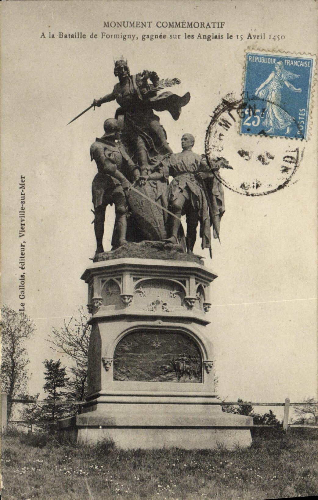 Monument commémoratif à la bataille de Formigny — Vierville-sur-Mer — éditeur Le Gallola