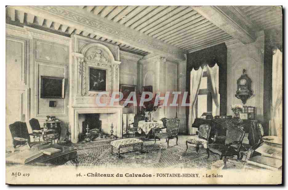 Châteaux du Calvados - FONTAINE-HENRY - Le Salon