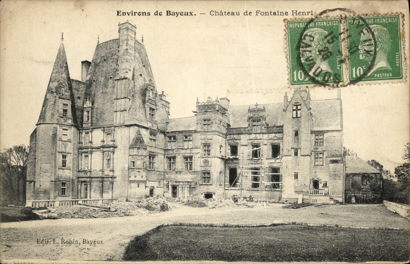CPA Environs de Bayeux Chateau de Fontaine Henri