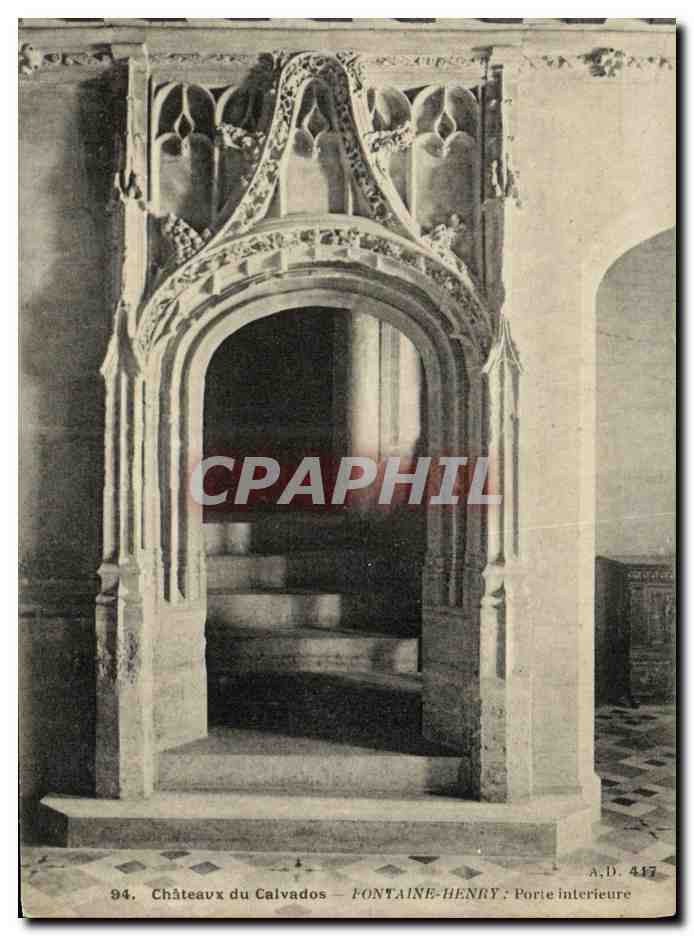 Châteaux du Calvados — Fontaine-Henry : Porte intérieure — A.D. 417
