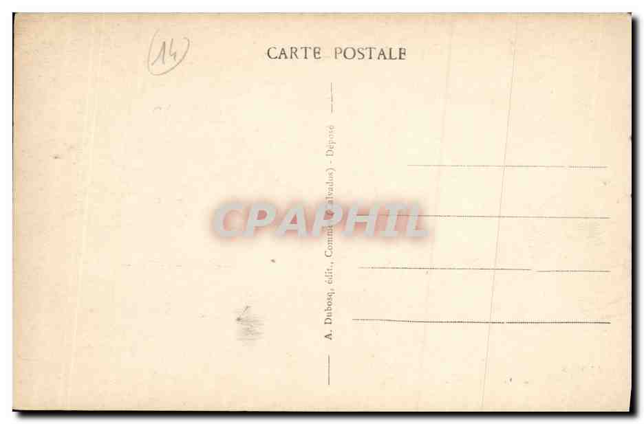 Châteaux du Calvaïdos - Le Vestibule — A. Duboq, éditeur, n° 95 — Verso