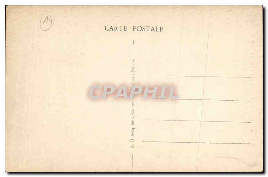 Fontaine-Henry (Calvados) — L'Église — A. Duboisy, édit., Commes (Calvados) — Verso