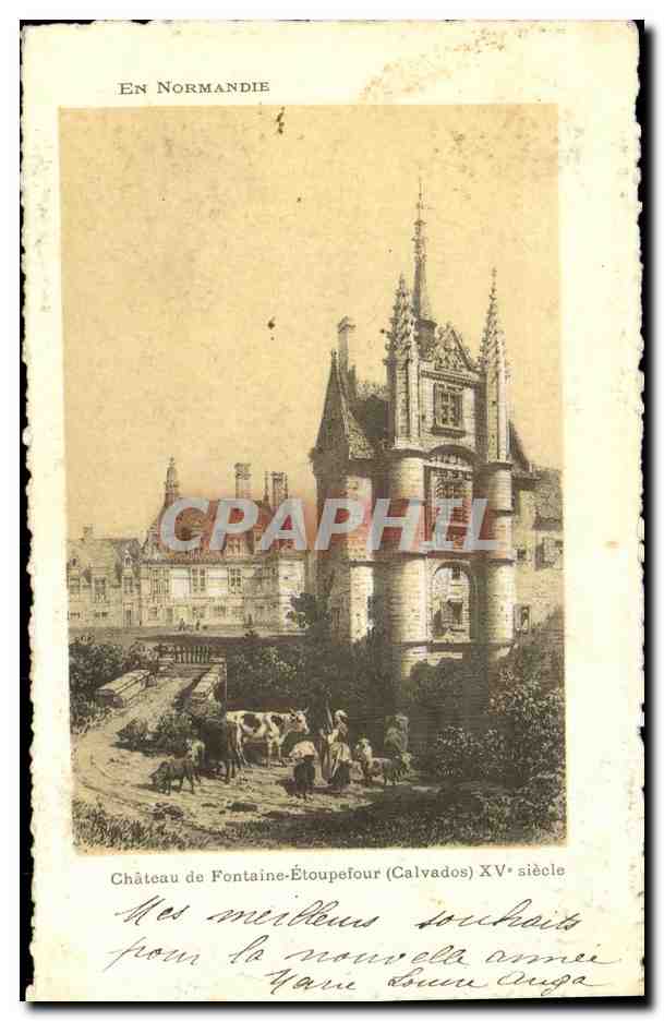 CPA Chateau de Fontaine Etoupefour XV e siecle