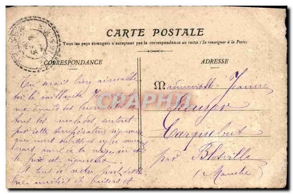 Château de Fontaine-Étoupefour — près de Caen (Calvados) — Collection E. Passruis, photographie, Laigle (Orne) - N° 461 — Rückseite