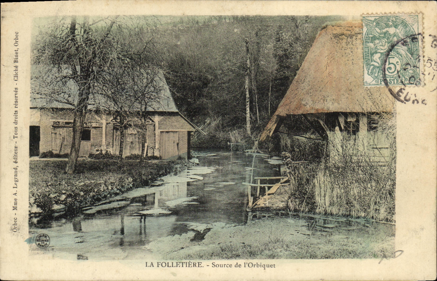 LA FOLLETIÈRE - Source de l'Orbiquet — A. Legrand, éditeur
