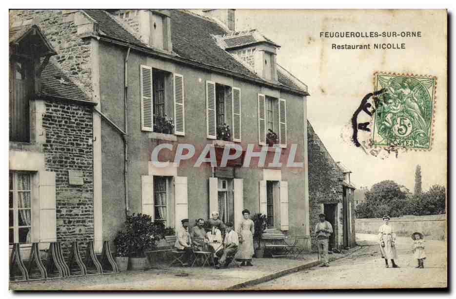 Feuguerolles-sur-Orne — Restaurant Nicolle — éditeur inconnu, n° de série non visible