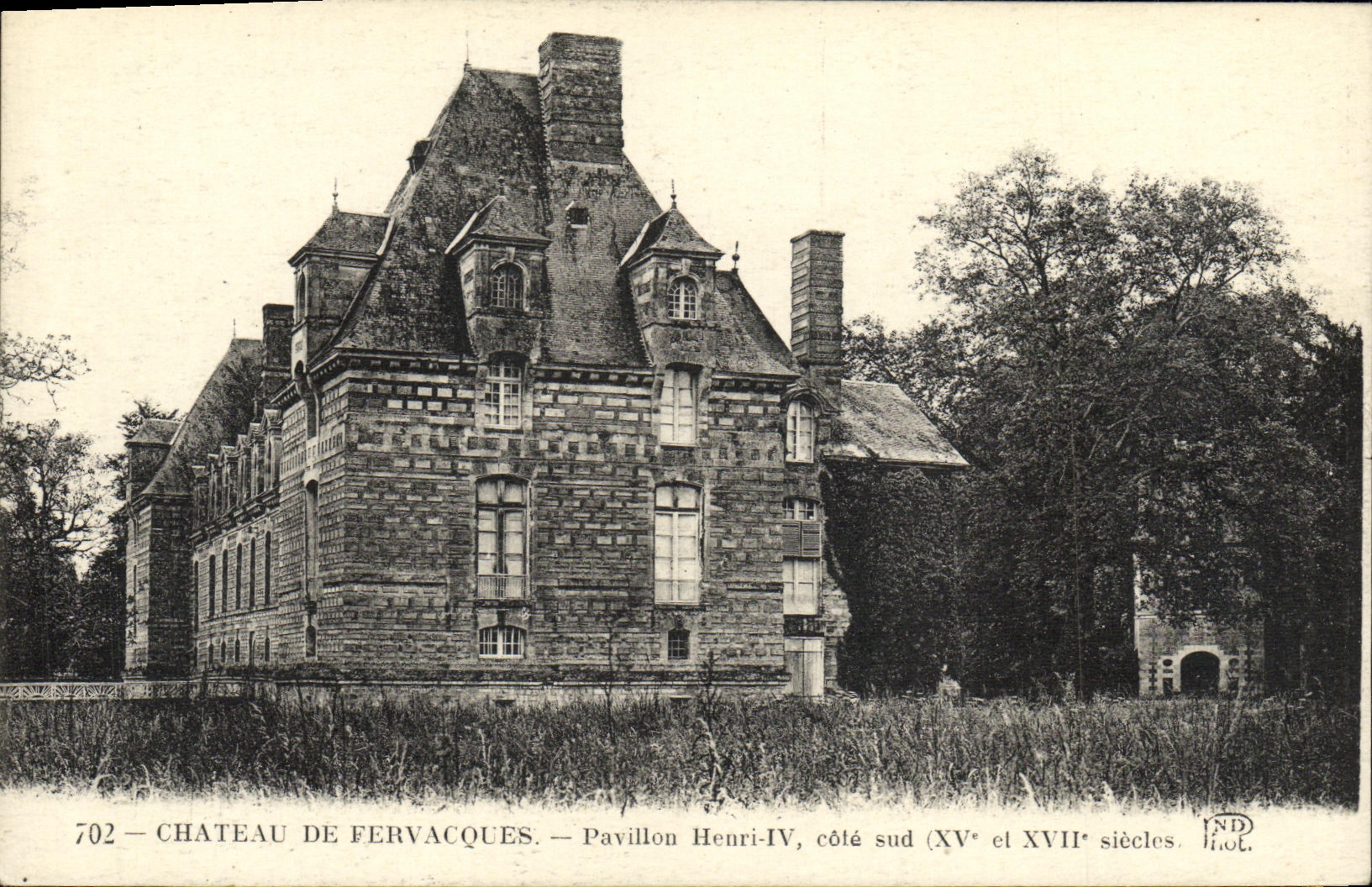 CPA Chateau de Fervacques Pavillon Henri lV cote sud