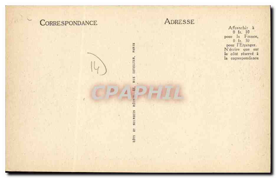 CPA Fervaques Le Chateau — Back