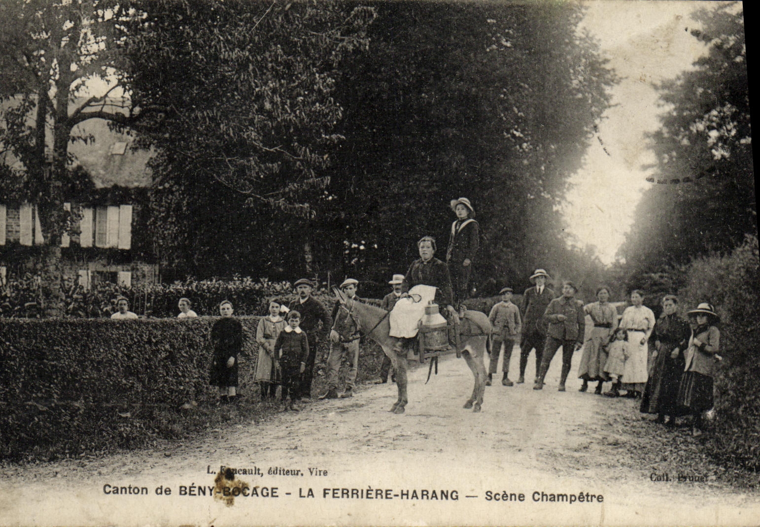 CPA Canton de Beny Bocage La Ferriere Harang Scene Champetre