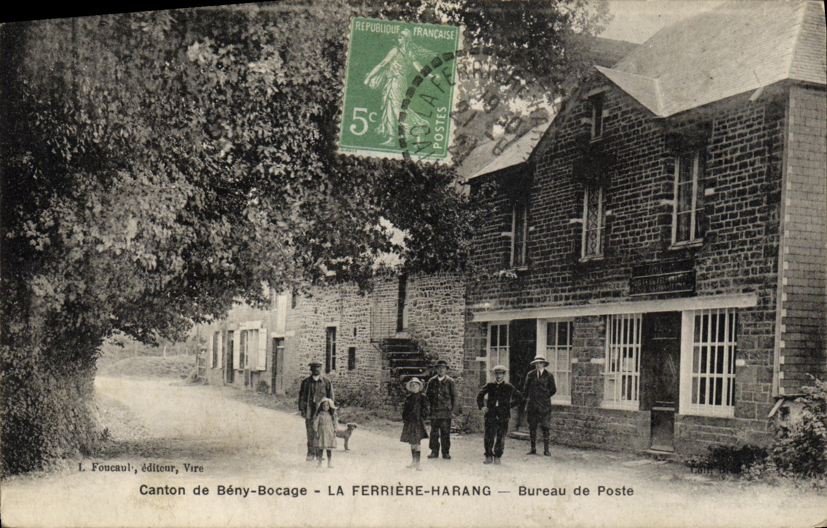 CPA Canton de Beny Bocage La Ferriere Harang Bureau de Poste