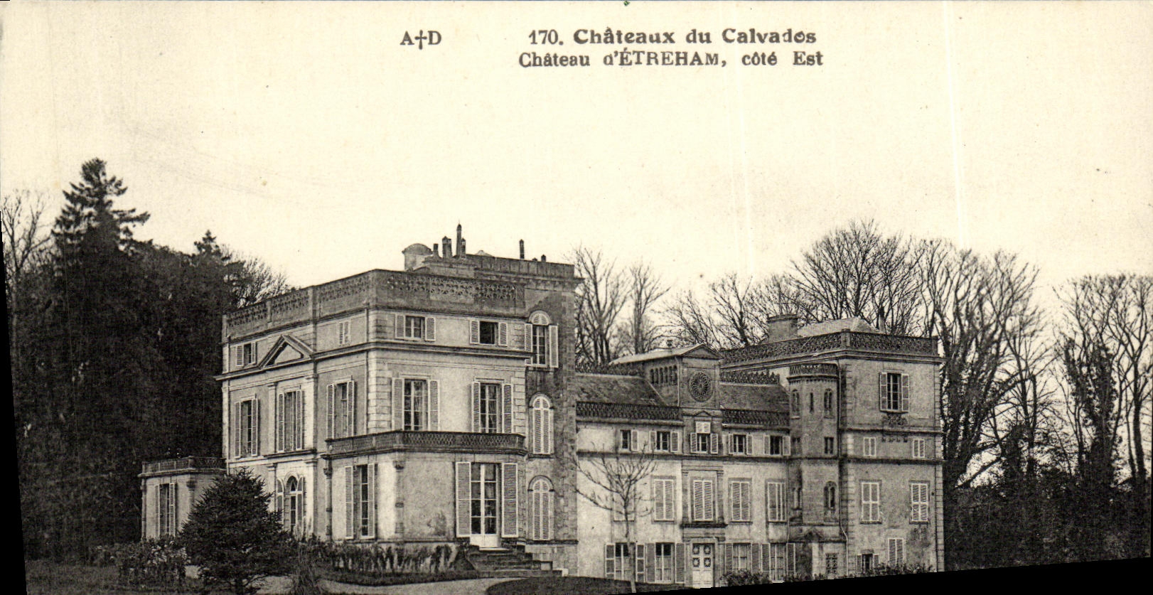 Château d'Étremham, côté Est — Châteaux du Calvados — A+D 170