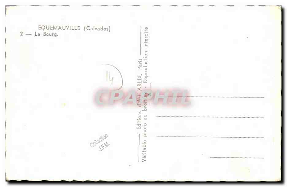 CPM Equemauville Le Bourg — Verso