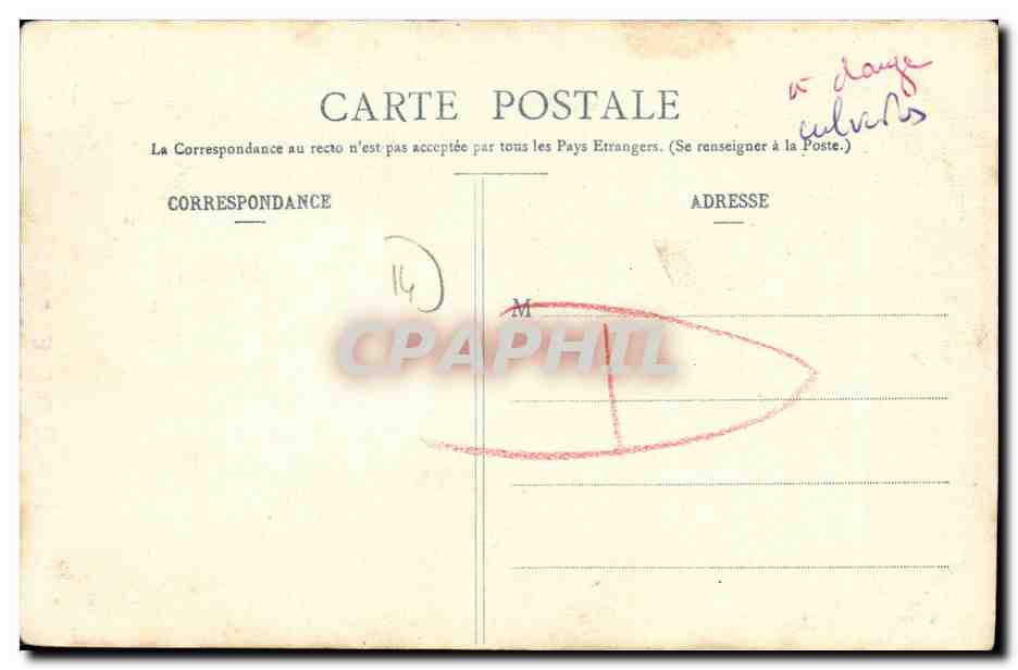 CPA Dozule L Eglise — Verso