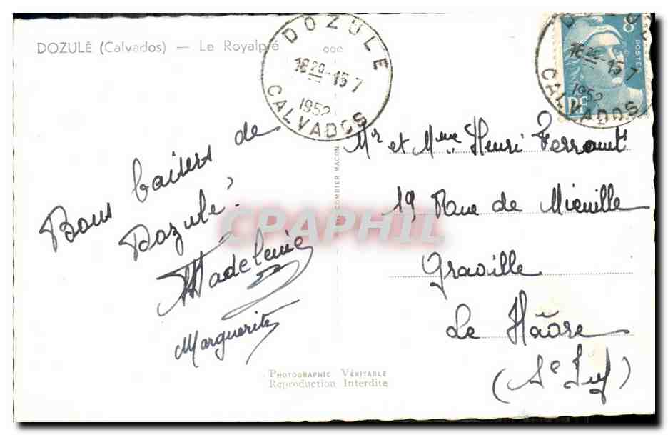 Le Royalalpre — Château et jardin — Dozulé (Calvados) — Rückseite