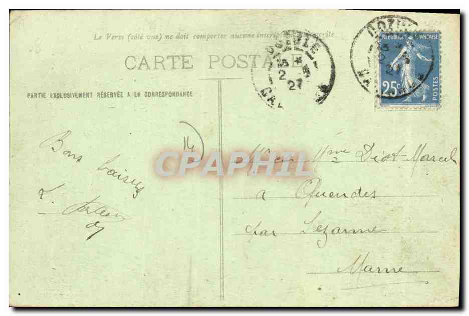 CPA Dozule L Orpheliant Fondation Marie Louise Landry — Rückseite