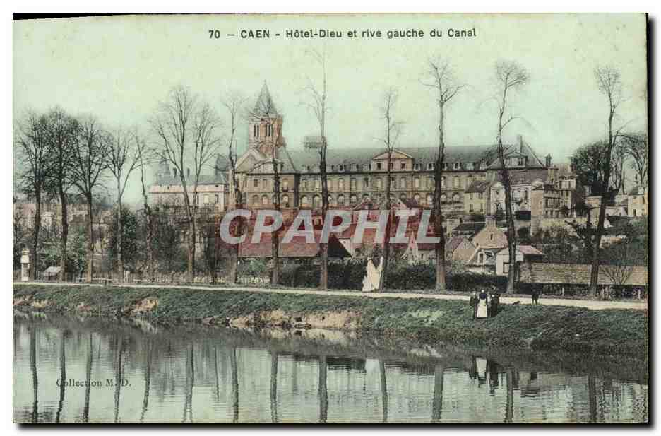 Caen - Hôtel-Dieu et rive gauche du Canal