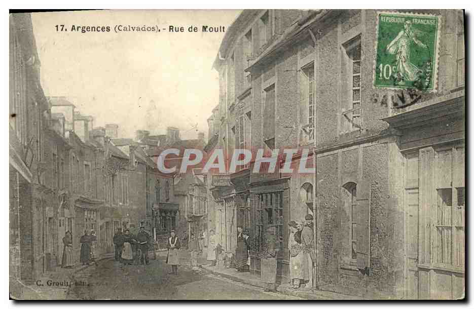 CPA Argences Rue de Moult