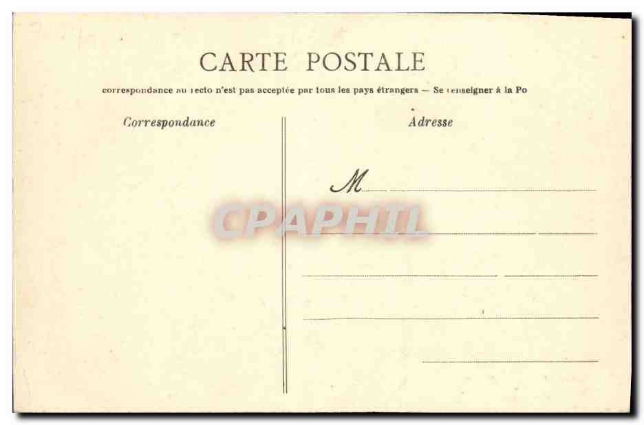 CPA Asnelles Rue Vatin Automobile — Verso