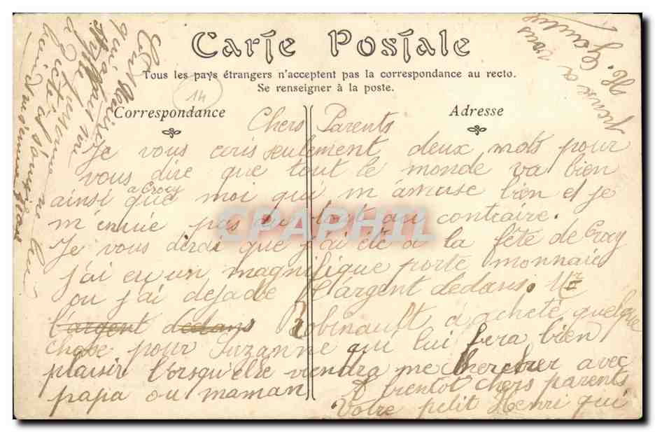 CROCY — La Moinerie — Éditeur non identifié, n° de série 13 — Reverso