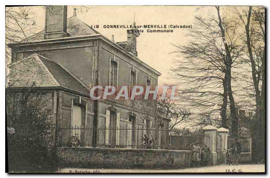 Gonneville-sur-Merville — École Communale — E. Barasche, édit.
