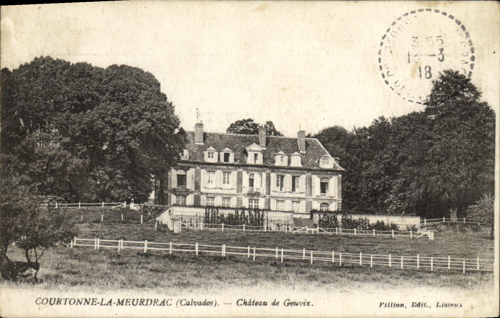 CPA Courtonne la Meurdrac Chateau de Gouvix
