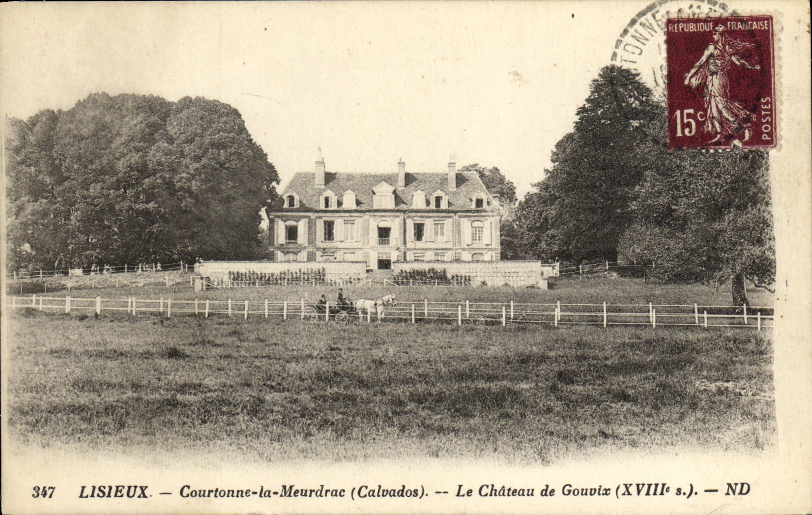 CPA Lisieux Courtonne la Meurdrac Chateau de Gouvix