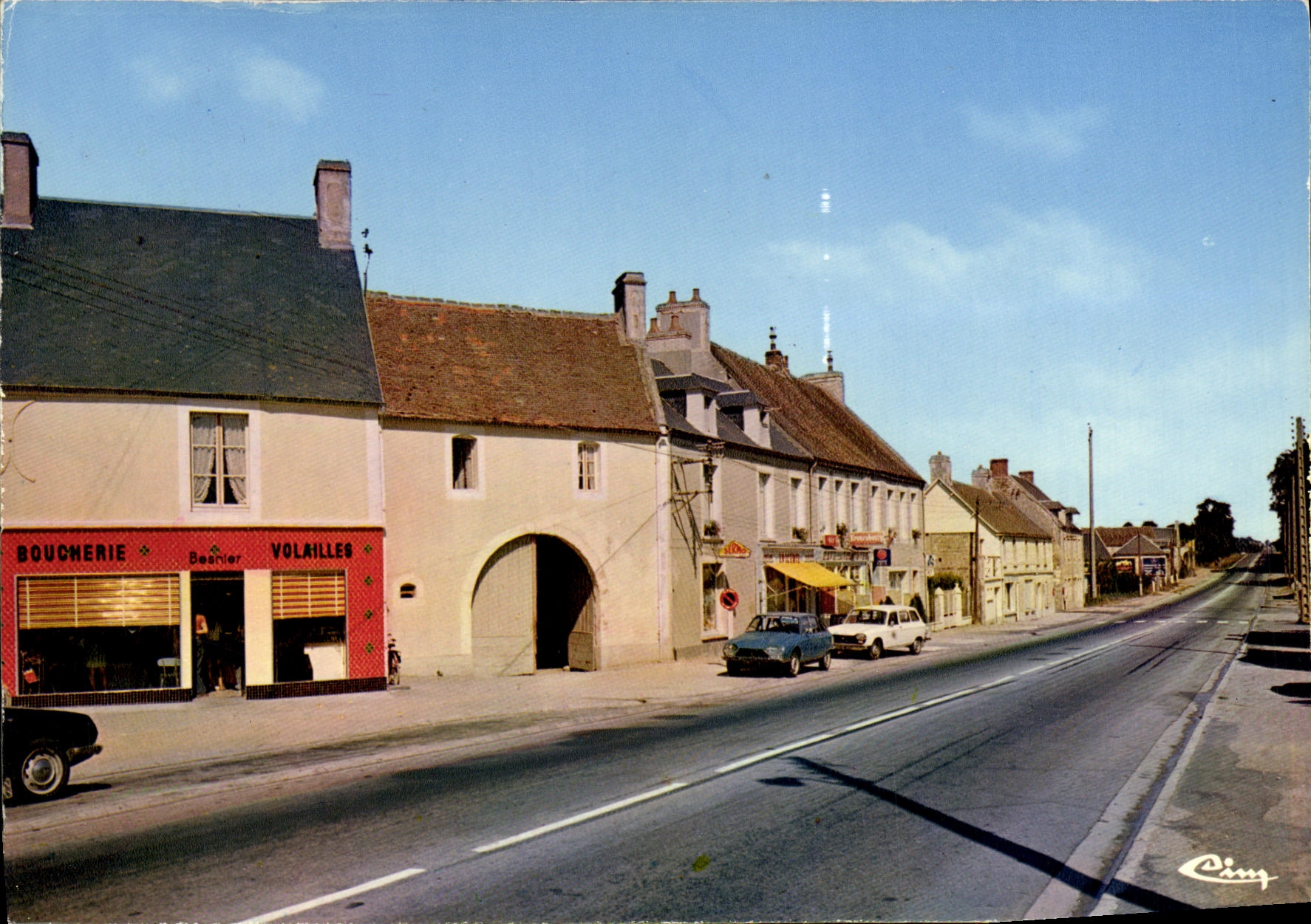 CPM Grainville Langannerie La rue Principale les Commercants