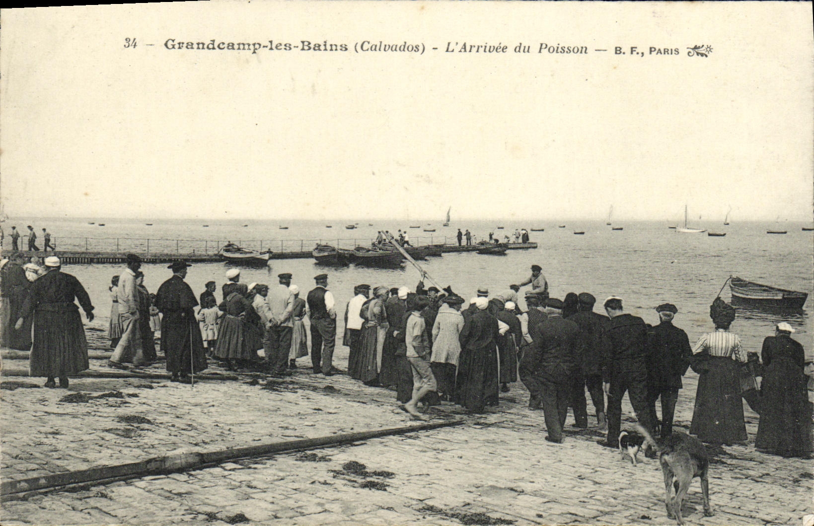 Grandcamp-les-Bains (Calvados) — L'Arrivée du Poisson — B.F., Paris