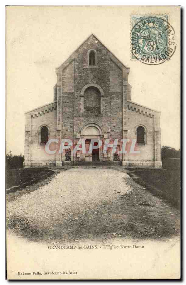 CPA Grandcamp les Bains L eglise Notre Dame