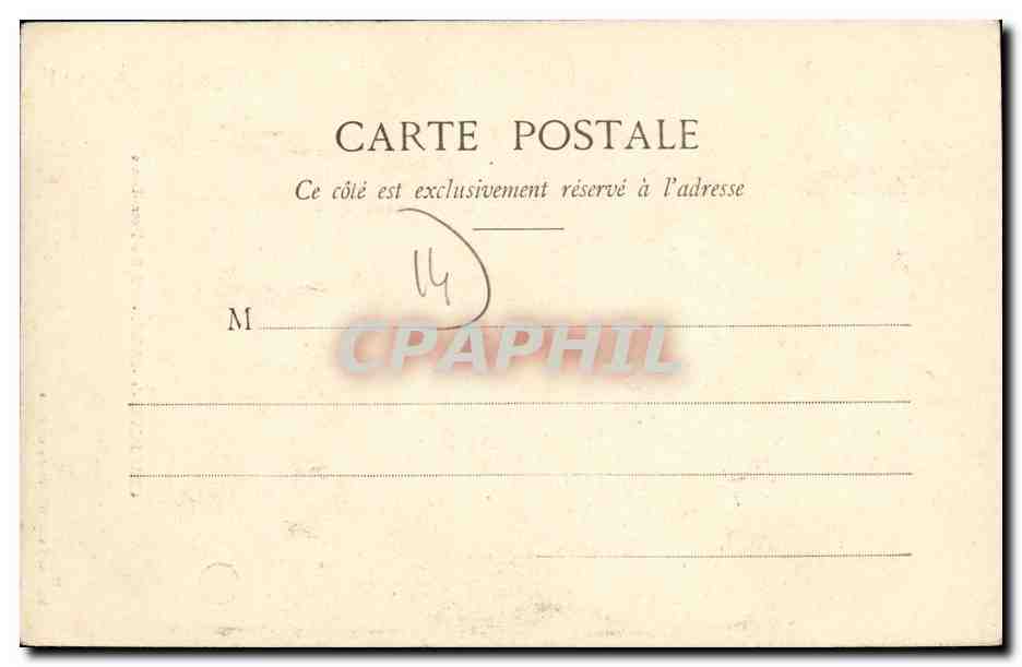 CPA Grandcamp les Bains L eglise Notre Dame — Verso