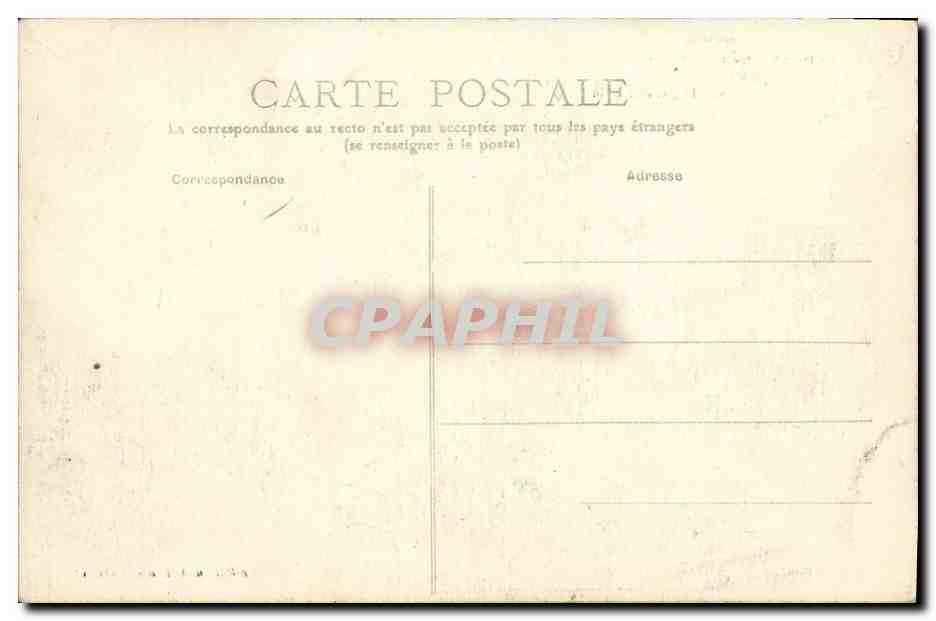 CPA Grandcamp les Bains Le Cyclone du 28 Octobre 1900 Barques brisees par la cyclone et la jetee sur la garnde cale Bate — Verso