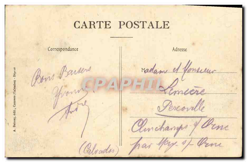 CPA Grandcamp les Bains Le Perre — Verso