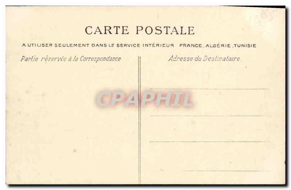 Grandcamp — La vente du Poisson — La C.P.A. n°14 — Rückseite