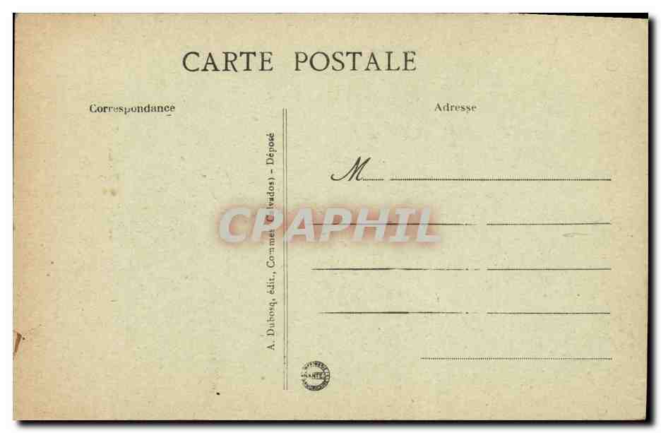 Grandcamp-les-Bains - L'Église — carte postale n°32, éditée par A. Dubosq — Rückseite