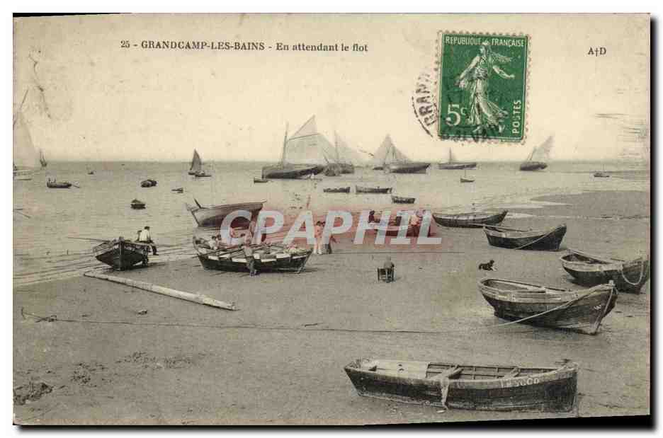 Grandcamp-les-Bains — En attendant le flot — A+D
