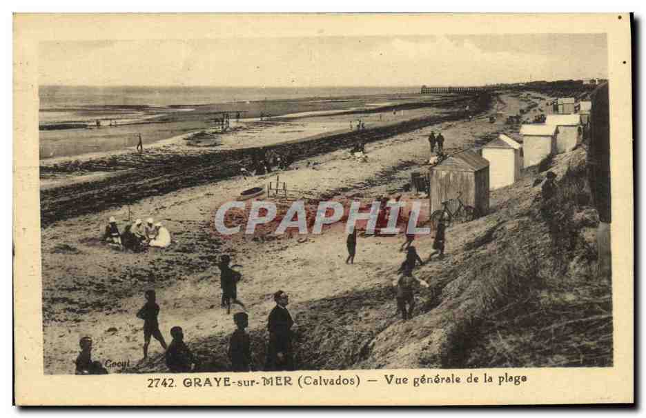 Graye-sur-Mer (Calvados) — Allgemeine Ansicht der Strandpromenade — Cocuyl, n° 2742