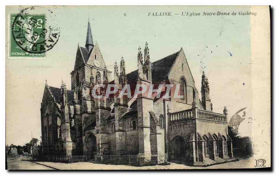 CPA Falaise L Eglise Notre Dame de Guibray