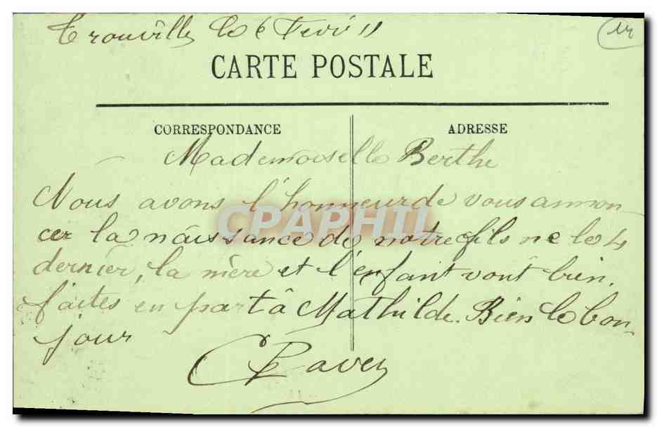 Hennequeville — La Route de Trouville — LL. — Verso
